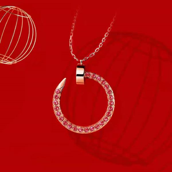 Fashion simplicity nail-style necklace The jewel girl set diamond A couple's gift Designer jewelry Top quality18-karat gold There are many s, Silver
Fashion simplicity nail-style necklace The jewel girl set diamond A couple's gift Designer jewelry Top quality18-karat gold There are many s, Silver