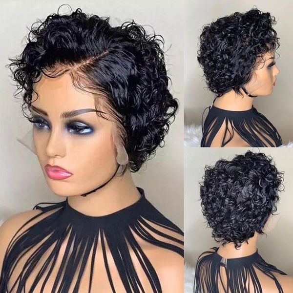 lace wigs cexxy pixie cut short curly bob human hair malaysian t part deep wave wig for women, Black;brown
lace wigs cexxy pixie cut short curly bob human hair malaysian t part deep wave wig for women, Black;brown