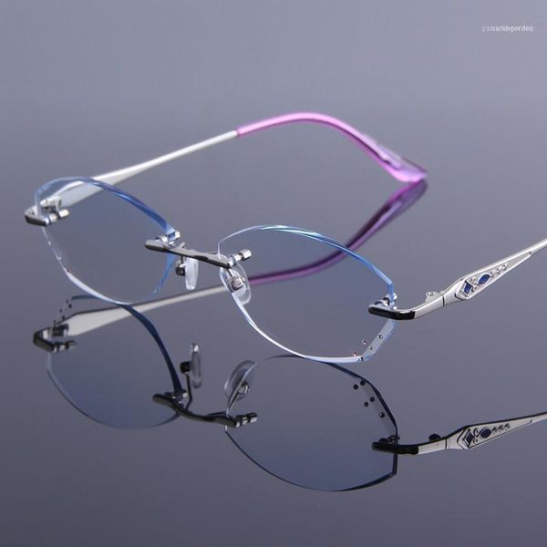sunglasses luxuriou women diamond trimming reading glasses rimless frame optical eyeglasses metal alloy female presbyopic 6331, White;black
sunglasses luxuriou women diamond trimming reading glasses rimless frame optical eyeglasses metal alloy female presbyopic 6331, White;black