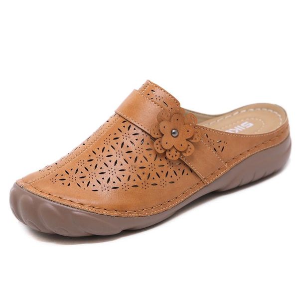 plus size 44 women shoes vintage openwork faux leather sandals ladies flower decoration outdoor slippers cozy platform mules, Black
plus size 44 women shoes vintage openwork faux leather sandals ladies flower decoration outdoor slippers cozy platform mules, Black
