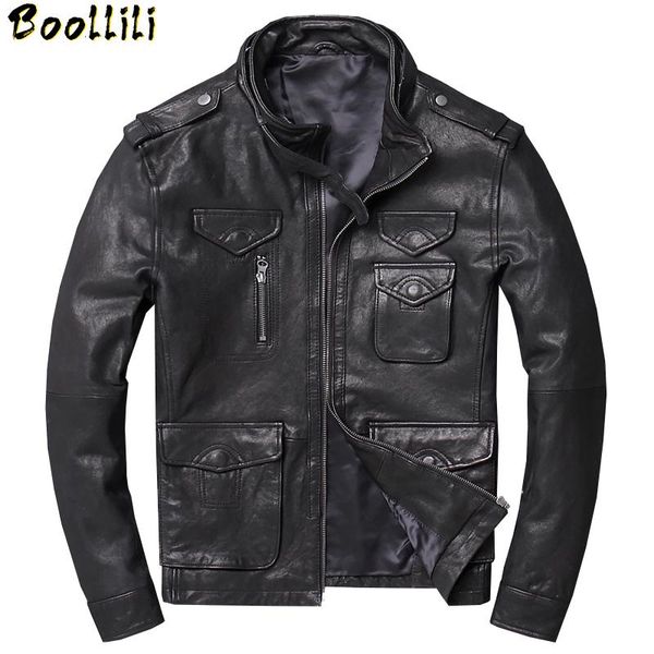 men's leather & faux boollili 2021 spring jacket real sheepskin mens shearling clothing casual oversize coat, Black
men's leather & faux boollili 2021 spring jacket real sheepskin mens shearling clothing casual oversize coat, Black