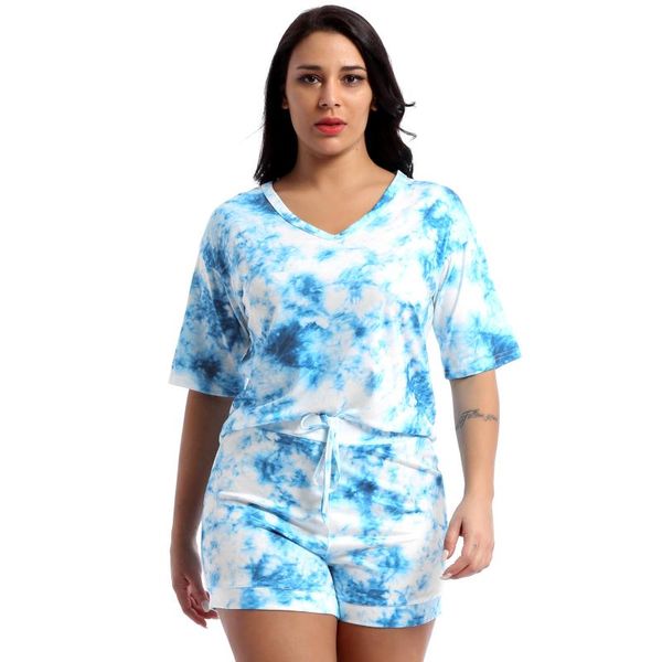 running sets 2pcs women tie dye print summer casual suit half sleeves t-shirt and shorts set gym yoga fitness sportswear leisure wear, Black;blue
running sets 2pcs women tie dye print summer casual suit half sleeves t-shirt and shorts set gym yoga fitness sportswear leisure wear, Black;blue