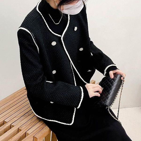 women's wool & blends spring autumn tweed jacket women cardigan coat woman korean style black and white ladies coats cropped jackets 20
women's wool & blends spring autumn tweed jacket women cardigan coat woman korean style black and white ladies coats cropped jackets 20