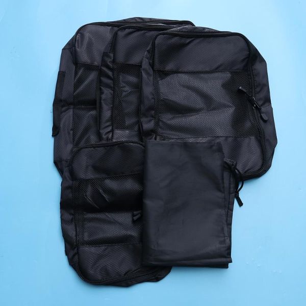 4pcs clothes sorting bag storage case container organizer with a laundry for home travel (black) bags
4pcs clothes sorting bag storage case container organizer with a laundry for home travel (black) bags
