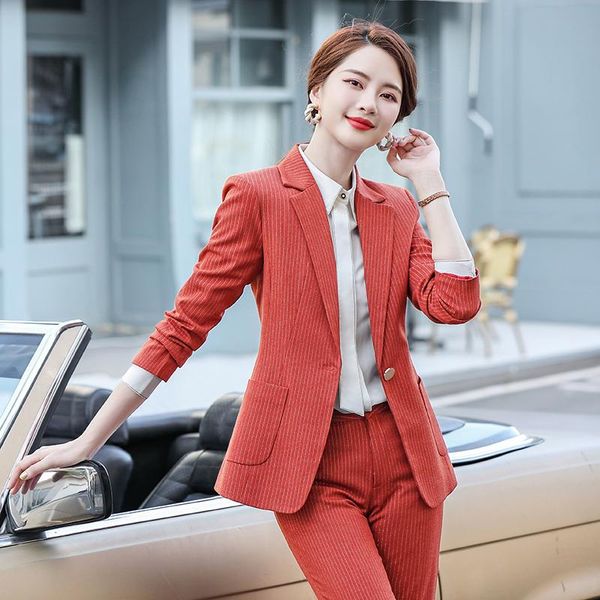 women's two piece pants fabric women formal work wear business suits ol styles professional ladies office blazers outfits, White
women's two piece pants fabric women formal work wear business suits ol styles professional ladies office blazers outfits, White