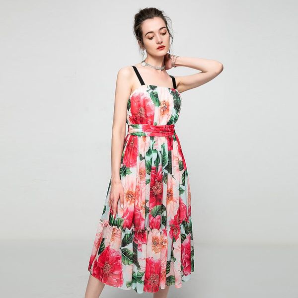 casual dresses runway summer women's dress holiday party fashion ruffle patchwork bohemian print sling chiffon midi, Black;gray
casual dresses runway summer women's dress holiday party fashion ruffle patchwork bohemian print sling chiffon midi, Black;gray