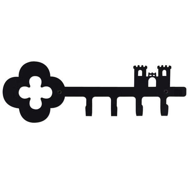 decorative wall mounted iron key holder, 4 hooks organizer for car or house keys, rack (a beautiful castle) & rails
decorative wall mounted iron key holder, 4 hooks organizer for car or house keys, rack (a beautiful castle) & rails
