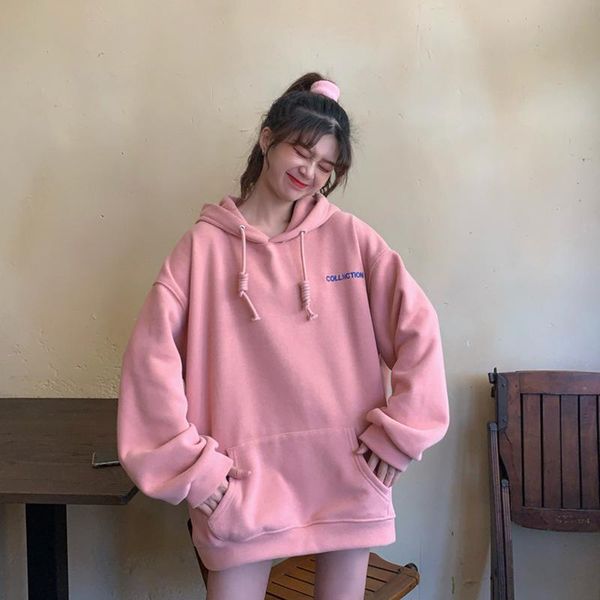 women's hoodies & sweatshirts missky women sweatshirt streetwear pink color loose hoodie printing letter autumn winter pullover lady fe, Black
women's hoodies & sweatshirts missky women sweatshirt streetwear pink color loose hoodie printing letter autumn winter pullover lady fe, Black