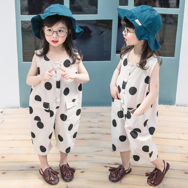 girls' jumpsuit wave point cute summer pants children's clothing baby girl clothes jumpsuits, Blue
girls' jumpsuit wave point cute summer pants children's clothing baby girl clothes jumpsuits, Blue