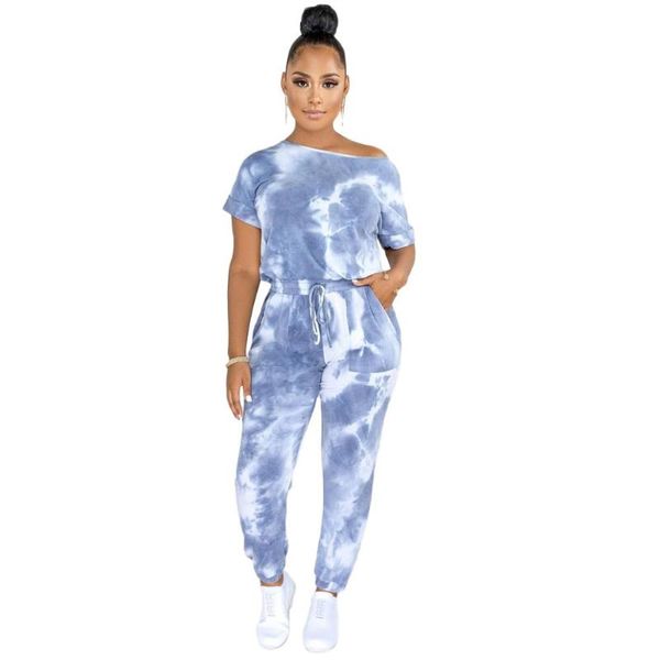 women's jumpsuits & rompers dpsde 2021 fashion women street casual style short sleeve round neck printed pockets long pants, Black;white
women's jumpsuits & rompers dpsde 2021 fashion women street casual style short sleeve round neck printed pockets long pants, Black;white