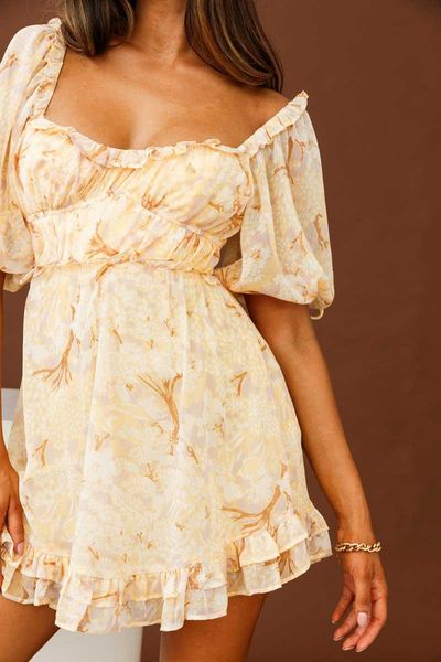 party dresses chiffon puff sleeve ruched bodice dress women vintage style botanic print summer ruffle sqaure neck ladies, White;black
party dresses chiffon puff sleeve ruched bodice dress women vintage style botanic print summer ruffle sqaure neck ladies, White;black