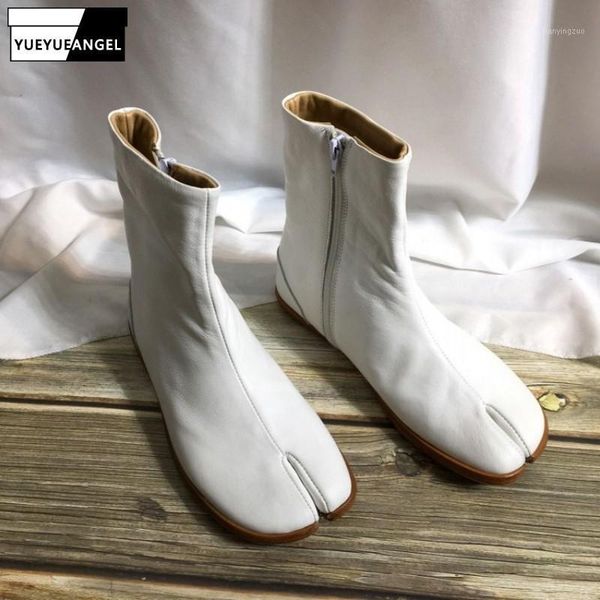 boots japan style split toe women designer brand zipper white ankle autumn genuine leather flats ninja shoes botas mujer1, Black
boots japan style split toe women designer brand zipper white ankle autumn genuine leather flats ninja shoes botas mujer1, Black