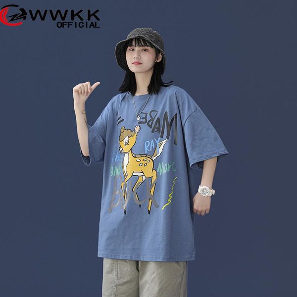 summer fashion men deer graffiti cartoon t-shirt 2021 loose short sleeve cotton breatheable streetwear men's t-shirts, White;black
summer fashion men deer graffiti cartoon t-shirt 2021 loose short sleeve cotton breatheable streetwear men's t-shirts, White;black