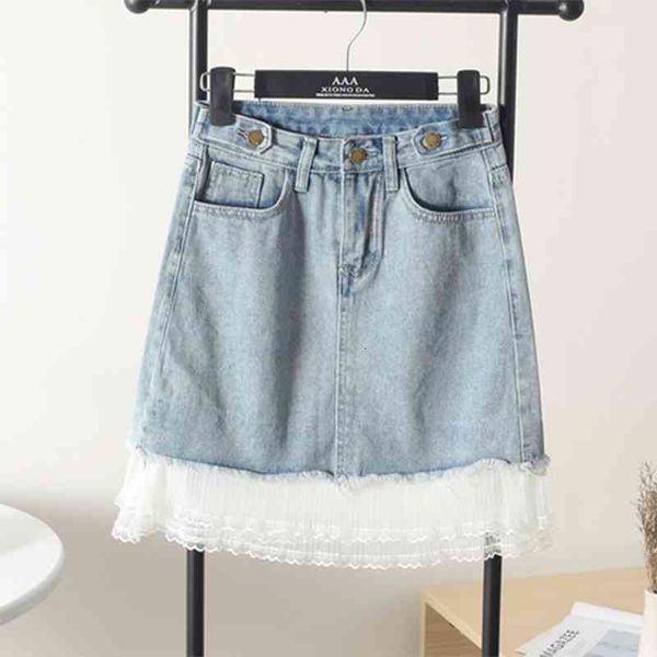 women's skirts border tempers little fragrance wind rents sew a word thin female summer version denim short skirt, Black
women's skirts border tempers little fragrance wind rents sew a word thin female summer version denim short skirt, Black