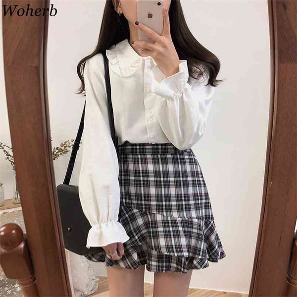 korean white shirt casual peter pan collar female blouse long sleeve sweet blusas girls students fashion 210519
korean white shirt casual peter pan collar female blouse long sleeve sweet blusas girls students fashion 210519
