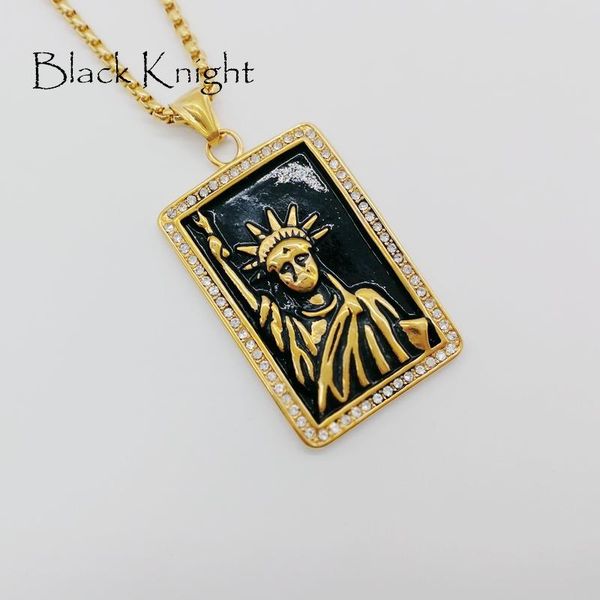 pendant necklaces black knight 2021 america rhinestones statue of liberty tag necklace stainless steel blkn0653, Silver
pendant necklaces black knight 2021 america rhinestones statue of liberty tag necklace stainless steel blkn0653, Silver