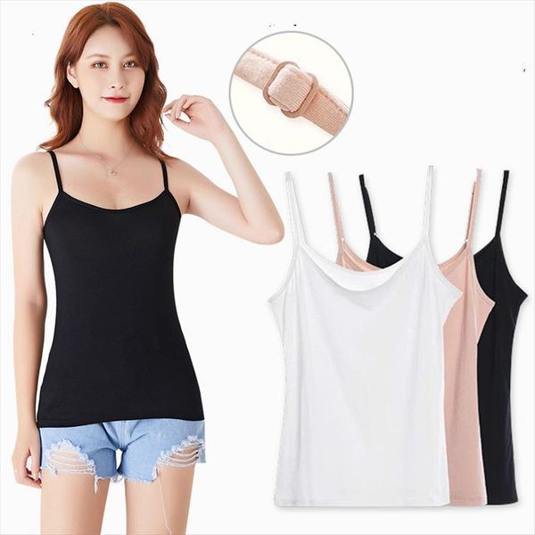 summer casual camisoles women camis t shirt adjustable strap cropped vest female fashion modal, White
summer casual camisoles women camis t shirt adjustable strap cropped vest female fashion modal, White