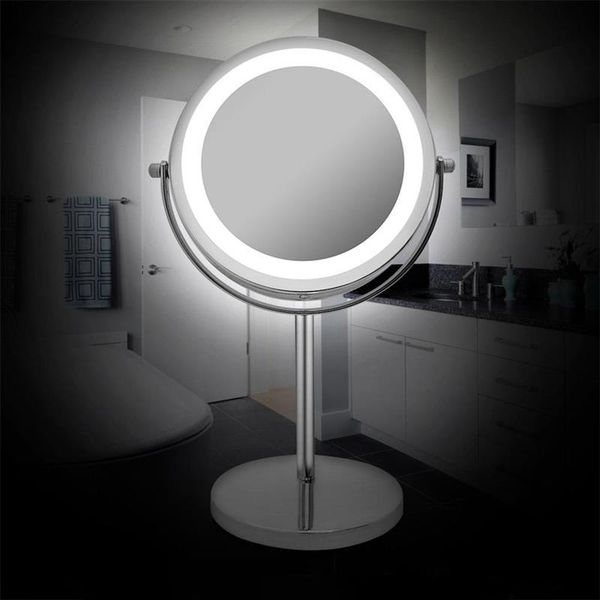 compact mirrors 7 inch led makeup mirror with light 360 degree rotating double-sided lighted portable magnifying vanity espejo
compact mirrors 7 inch led makeup mirror with light 360 degree rotating double-sided lighted portable magnifying vanity espejo