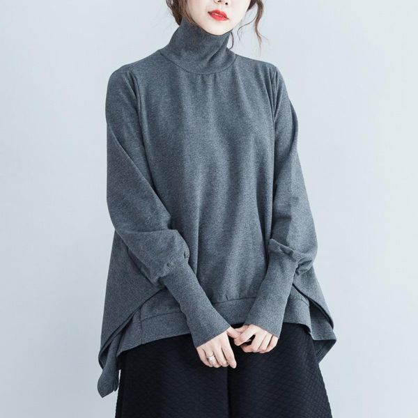 women's hoodies & sweatshirts lanmrem solid color turtleneck pullover bat sweatshirt women vintage large size clothing 2021 spring pc8, Black
women's hoodies & sweatshirts lanmrem solid color turtleneck pullover bat sweatshirt women vintage large size clothing 2021 spring pc8, Black