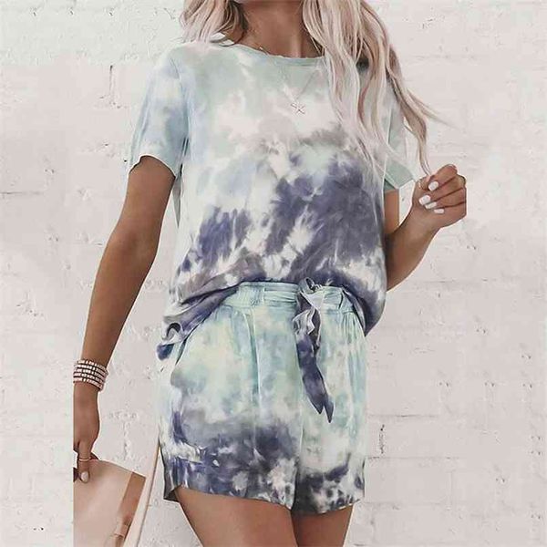 summer tie dye pajama set women loungewear lounge ladies short sleeve sleep wear sleepwear homewear female 210809, Black;red
summer tie dye pajama set women loungewear lounge ladies short sleeve sleep wear sleepwear homewear female 210809, Black;red