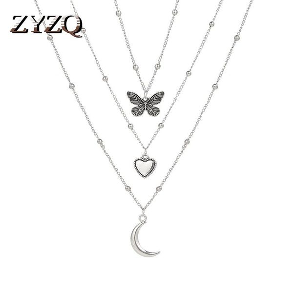 pendant necklaces zyzq 3pcs multilayer heart necklace for women vintage silver color butterfly chain choker party summer jewelry
pendant necklaces zyzq 3pcs multilayer heart necklace for women vintage silver color butterfly chain choker party summer jewelry
