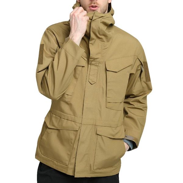men's jackets nice men hooded tactical army jacket spring autumn outwear military windproof waterproof windbreaker coats, Black;brown
men's jackets nice men hooded tactical army jacket spring autumn outwear military windproof waterproof windbreaker coats, Black;brown