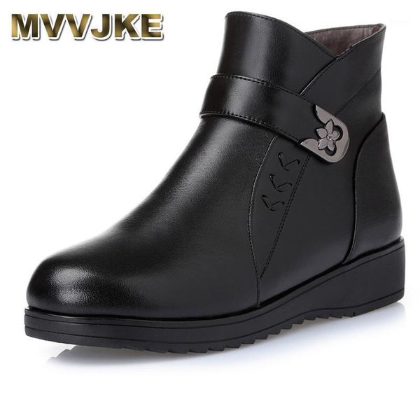boots mvvjke women 2021 fashion shoes woman genuine leather wedges ankle winter warm wool snow women's1, Black
boots mvvjke women 2021 fashion shoes woman genuine leather wedges ankle winter warm wool snow women's1, Black