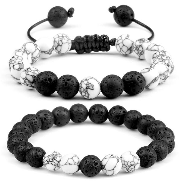 beaded, strands beaded distance bracelet classic black white natural lava stone charm bracelets for men women friend jewelry gift pulseira
beaded, strands beaded distance bracelet classic black white natural lava stone charm bracelets for men women friend jewelry gift pulseira