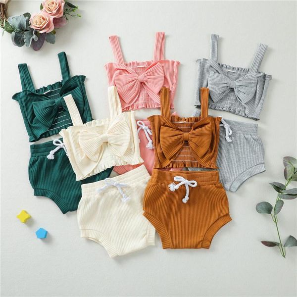 clothing sets s summer baby girls boys clothes 2pcs solid big bowknot strap sleeveless vest shorts, White
clothing sets s summer baby girls boys clothes 2pcs solid big bowknot strap sleeveless vest shorts, White