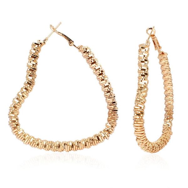 hoop & huggie exaggerated big circle earrings set brincos geometry party round loop for women earring heart rock ear ring, Golden;silver
hoop & huggie exaggerated big circle earrings set brincos geometry party round loop for women earring heart rock ear ring, Golden;silver
