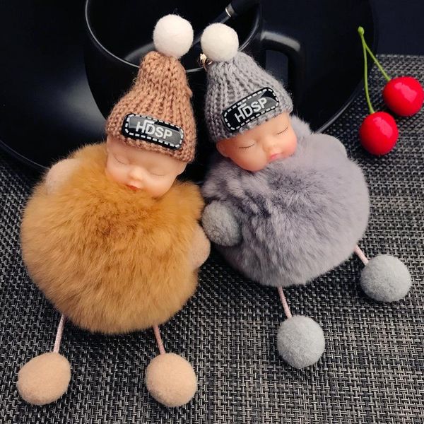 keychains cute sleeping baby doll keychain key chain fur pompom ball car keyring pom toys knitted hats beannie ring d23, Silver
keychains cute sleeping baby doll keychain key chain fur pompom ball car keyring pom toys knitted hats beannie ring d23, Silver