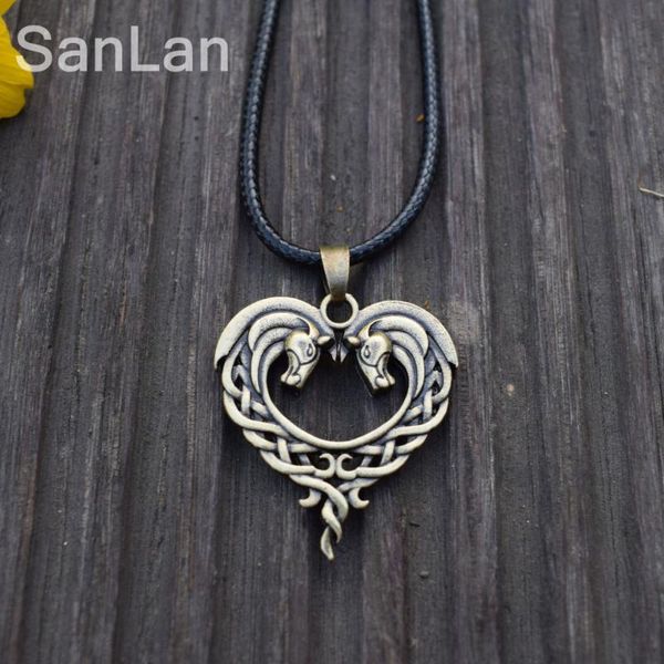 12pcs original celtic necklace for horse lovers heart-shaped art heart equestrian sanlan jewelry chains, Silver
12pcs original celtic necklace for horse lovers heart-shaped art heart equestrian sanlan jewelry chains, Silver