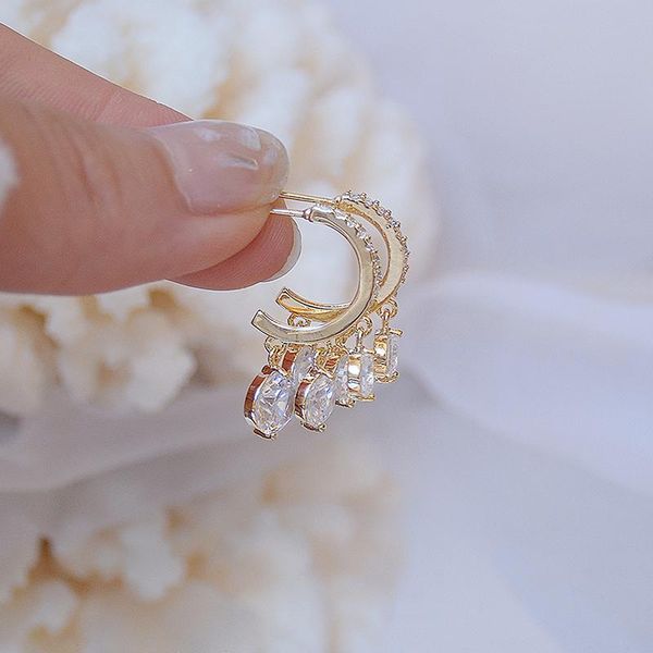 stud bohemia elegant exquisite dazzling zirconia women earring bling cubic zircon fashion tassel earrings wedding jewelry, Golden;silver
stud bohemia elegant exquisite dazzling zirconia women earring bling cubic zircon fashion tassel earrings wedding jewelry, Golden;silver