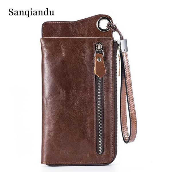 wallets men genuine leather wallet brand purse long card holder coin male large with cell phone pocket, Red;black
wallets men genuine leather wallet brand purse long card holder coin male large with cell phone pocket, Red;black