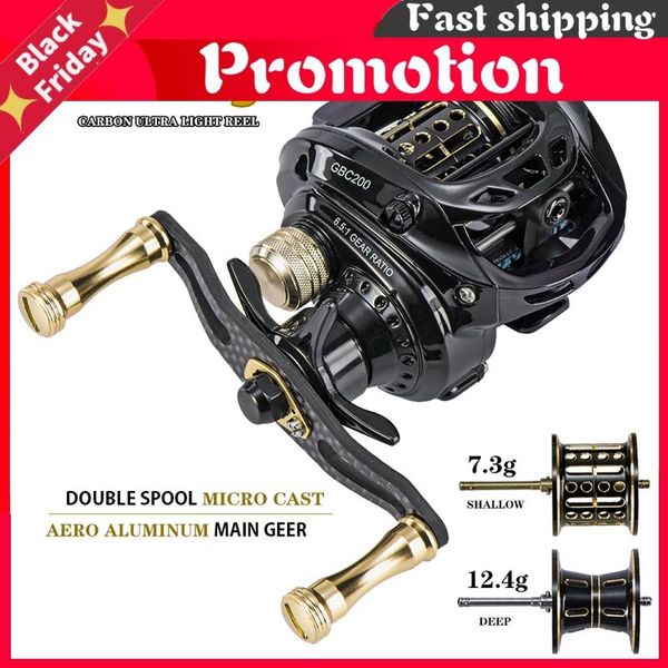 baitcasting reels gbc200 142g ultralight carbon fiber bfs fishing reel left right hand double spool bait casting
baitcasting reels gbc200 142g ultralight carbon fiber bfs fishing reel left right hand double spool bait casting