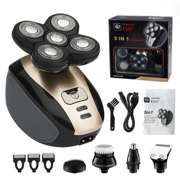 5 in 1 electric shaver for men bald head polish hair clipper trimmer floating 5 blade heads shaving machine rechargeable razors p0817
5 in 1 electric shaver for men bald head polish hair clipper trimmer floating 5 blade heads shaving machine rechargeable razors p0817