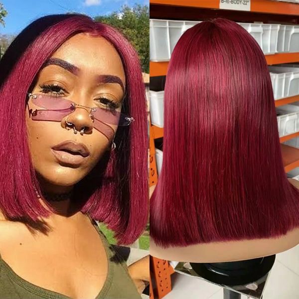 brazilian straight 99j human hair wigs pre plucked short 13x4 lace front bob wig natural hairline, Black;brown
brazilian straight 99j human hair wigs pre plucked short 13x4 lace front bob wig natural hairline, Black;brown