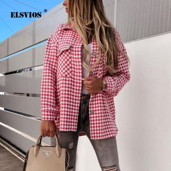 women's wool & blends fall winter casual houndstooth printed woolen coats women long sleeve slim elegant turn-down collar commute fashi, Black
women's wool & blends fall winter casual houndstooth printed woolen coats women long sleeve slim elegant turn-down collar commute fashi, Black