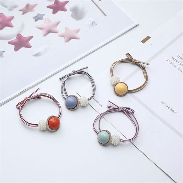 european and american style pony tails holder pearl knot leather band high elastic hair ring, Golden;silver
european and american style pony tails holder pearl knot leather band high elastic hair ring, Golden;silver