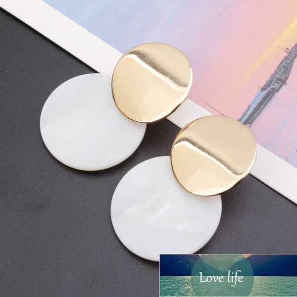 bihemian white round shell drop earrings for women gold color alloy sequins dangle earring fashion jewelry a622 factory price expert design, Silver
bihemian white round shell drop earrings for women gold color alloy sequins dangle earring fashion jewelry a622 factory price expert design, Silver