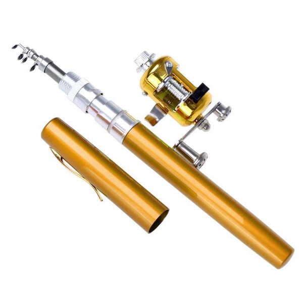 mini pocket fishing pole aluminum alloy pen lightweight portable shape folded rods with reel wheel boat
mini pocket fishing pole aluminum alloy pen lightweight portable shape folded rods with reel wheel boat