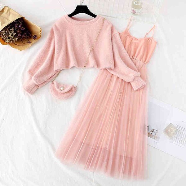 autumn and winter fashion long sve midi drs, two piece set, casual, with beak collar, Black;gray
autumn and winter fashion long sve midi drs, two piece set, casual, with beak collar, Black;gray
