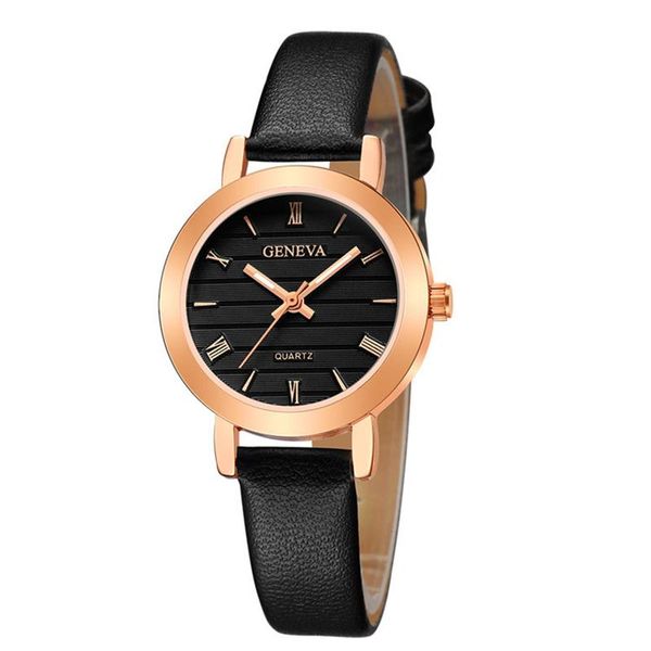 wristwatches 2021 women's watch fashion rose gold alloy case ladies vintage leather strap casual simple quartz relogio feminino, Slivery;brown
wristwatches 2021 women's watch fashion rose gold alloy case ladies vintage leather strap casual simple quartz relogio feminino, Slivery;brown
