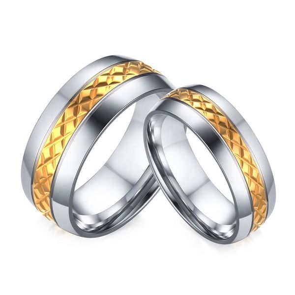 wedding rings for women men anniversary band gold color stainless steel engagement couple lover jewelry cz stones r00080, Slivery;golden
wedding rings for women men anniversary band gold color stainless steel engagement couple lover jewelry cz stones r00080, Slivery;golden