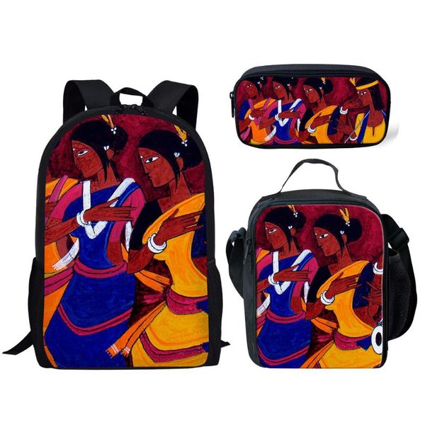 school bags cusotm print 3pcs/set black art african girl printing backpack women shoulder bagpack children back pack kids bag satchel
school bags cusotm print 3pcs/set black art african girl printing backpack women shoulder bagpack children back pack kids bag satchel