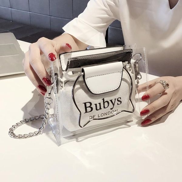 women's handbag fashion letter transparent jelly tote bag luxury shoulder messenger simple female's crossbody bags
women's handbag fashion letter transparent jelly tote bag luxury shoulder messenger simple female's crossbody bags