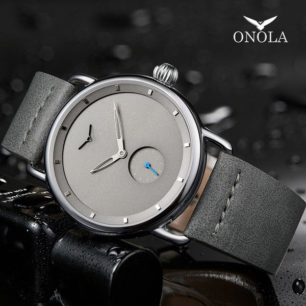 fashion watches onola japan high end simple leisure men's belt quartz, Slivery;brown
fashion watches onola japan high end simple leisure men's belt quartz, Slivery;brown