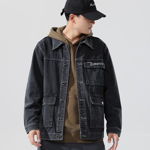 autumn winter men's clothing fashion trend male washed denim jacket coat youth casual cotton cowboy jackets outwear for man, Black;brown
autumn winter men's clothing fashion trend male washed denim jacket coat youth casual cotton cowboy jackets outwear for man, Black;brown