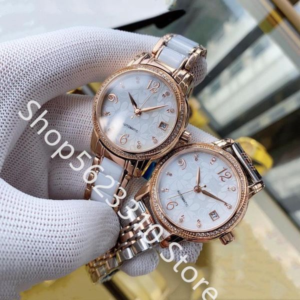 wristwatches luxury ladies automatic mechanical watch silver rose gold stainless steel white ceramic sapphire glass flower dial watches, Slivery;brown
wristwatches luxury ladies automatic mechanical watch silver rose gold stainless steel white ceramic sapphire glass flower dial watches, Slivery;brown