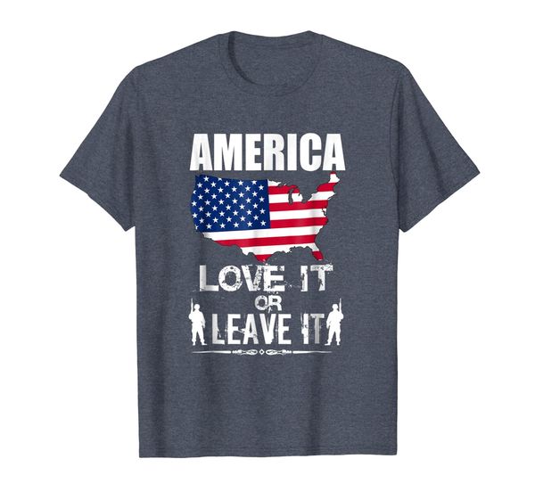 america love it or leave it tshirt, White;black